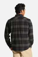 Brixton Men's Black/Charcoal Bowery Flannel