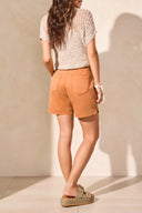 Tribal Ladies Pinecone Pull On Short w/Hem Slits