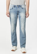 Buffalo Mens Indigo Driven X Relaxed Straight Jeans