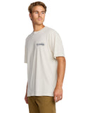 Billabong Mens Off White Single Fin Premium SS Tshirt