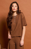 Dex Ladies Walnut Ss Textured Top