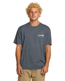 Billabong Mens Medium Blue Single Fin Premium SS Tshirt