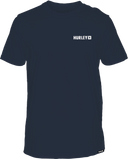 Hurley Mens Midnight Aqua Everyday Four Corners SS Tshirt