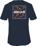 Hurley Mens Midnight Aqua Everyday Four Corners SS Tshirt