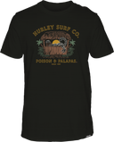 Hurley Mens Black Poison and Palapas SS Tshirt