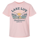 Northbound Supply Co. Pink Girls Lake Life Tshirt