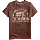 Northbound Supply Co. Brown Heather Support Farmers Tshirt