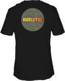 Hurley Mens Black Circle Gradient SS Tshirt