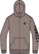 Hurley Mens Roadside Icon Boxed Zip Hoodie