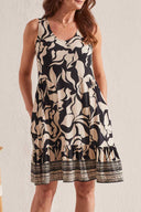 Tribal Ladies French Oak Sleeveless V-Neck Dress