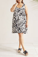 Tribal Ladies Frenchoak Size Inclusive Sleeveless A-Line Reversible Dress