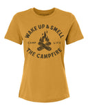 Northbound Supply Co. Ladies Mustard Campfire Relaxed Fit Tshirt