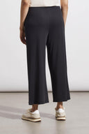Tribal Ladies Black Pull On Wide Leg Capri