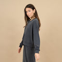 RD Style Ladies Black Ink Lucie Super Soft Modal LS Pullover