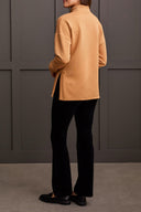 Tribal Ladies Tan LS Tunic w/Side Slits