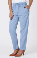 Dex Ladies Denim Wash Elastic Waist Jogger