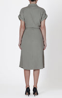 Dex Ladies Sage Utility Shirt Dress