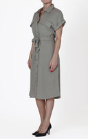 Dex Ladies Sage Utility Shirt Dress