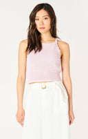 Dex Ladies Pale Lilac Halter Crochet Tank