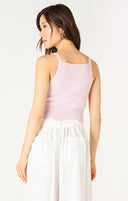 Dex Ladies Pale Lilac Halter Crochet Tank
