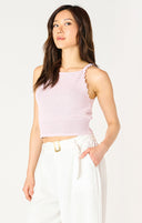 Dex Ladies Pale Lilac Halter Crochet Tank