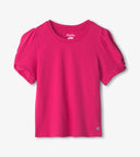 Hatley Girls Pink Yarrow Fuchia Twisted Sleeve Tshirt