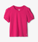 Hatley Girls Pink Yarrow Fuchia Twisted Sleeve Tshirt