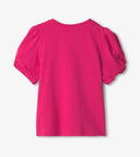 Hatley Girls Pink Yarrow Fuchia Twisted Sleeve Tshirt