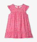 Hatley Girls Pink Carnation Lots of Dots Flounce Dress