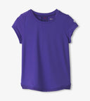 Hatley Girls Purple Opulence Mesh Trim Tshirt