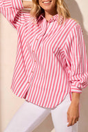 Tribal Ladies Teaberry LS Button Front Shirt