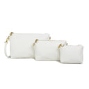 Pixie Mood Coconut Cream Pebbled Drea Pouches Set