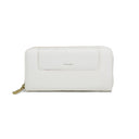 Pixie Mood Coconut Cream Pebbled Mae Zip Wallet