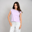 RD Style Ladies Lavender Miva Sleeveless Muscle Tank Top