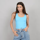 Rd Style Ladies Amalfi Blue Ama Scoop Neck Tank