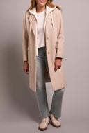 Tribal Ladies Oatmeal Car Coat w/Fooler Hoodie