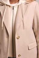 Tribal Ladies Oatmeal Car Coat w/Fooler Hoodie