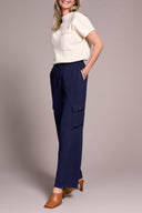 Tribal Ladies Nightfall Elastic WB Flowy Cargo Pant