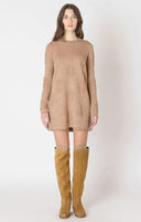 Dex Ladies Toffee Patterned Sweater Dress