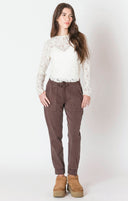 Dex Ladies Chestnut Soft Touch Jogger