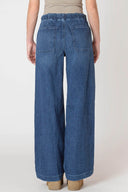 Dex/Room 34 Ladies Dark Denim Wash Wide Leg Denim Pant