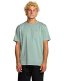Billabong Mens Mason Blue Essential Premium SS Tshirt