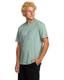 Billabong Mens Mason Blue Essential Premium SS Tshirt