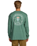 Billabong Mens Sage Green Desert Flower LS Shirt