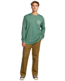 Billabong Mens Sage Green Desert Flower LS Shirt