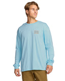 Billabong Mens Crown Blue Crayon Wave LS Shirt