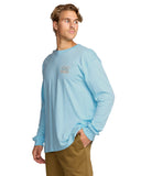 Billabong Mens Crown Blue Crayon Wave LS Shirt