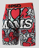 PSD Underwear Mens I Heart Moms Underwear