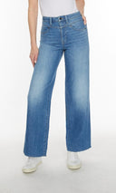 Buffalo Ladies Indigo High Rise Wide Leg Addie Jeans