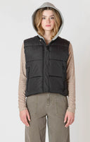 Dex/Room 34 Ladies Black Short Puffer Vest